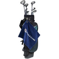 Velour Hemmed Golf Towel w/ Upper Left Hook & Grommet (Color Imprinted)